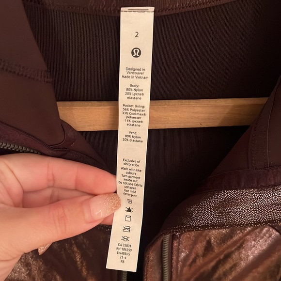 Lululemon Define Jacket Radiate Foil French Press Metallic Limited Edition Sz 2 - Picture 4 of 17